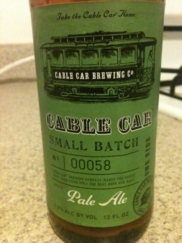 Cable Car Small Batch Pale Ale