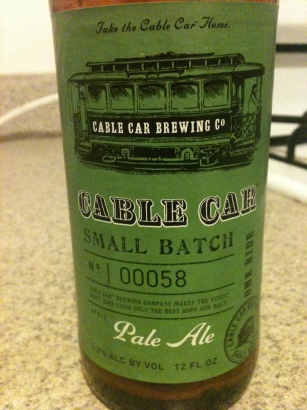 Cable Car Small Batch Pale Ale