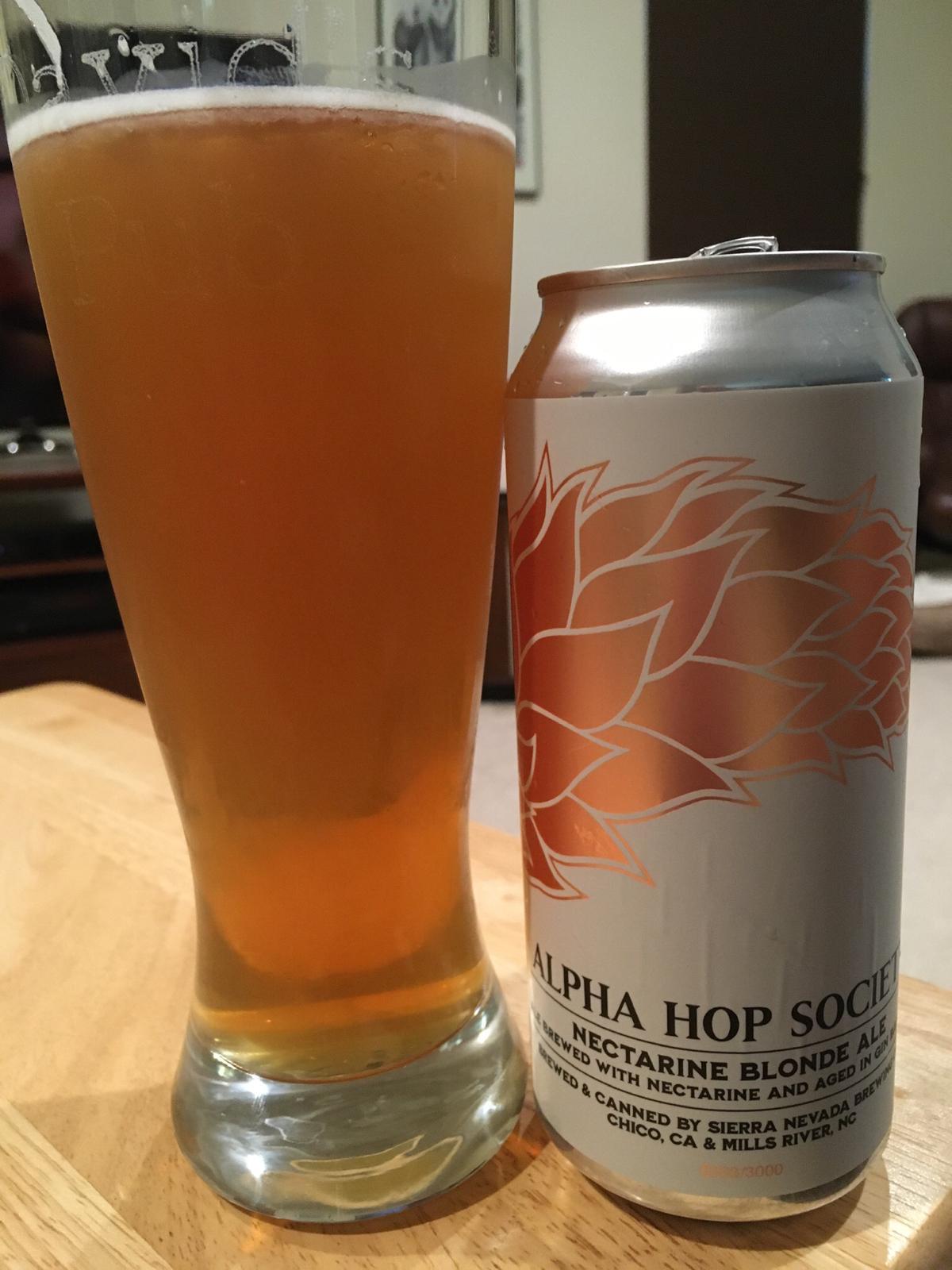Alpha Hop Society: Nectarine Blonde Ale