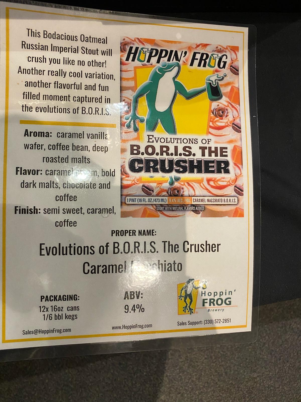 Evolutions Of B.O.R.I.S. The Crusher Caramel Macciato