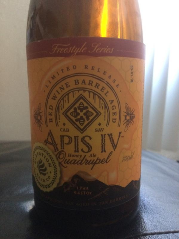 Apis IV Honey Ale Quad - Red Wine Barrel Aged 