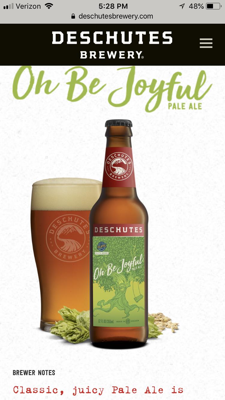 Oh Be Joyful Pale Ale