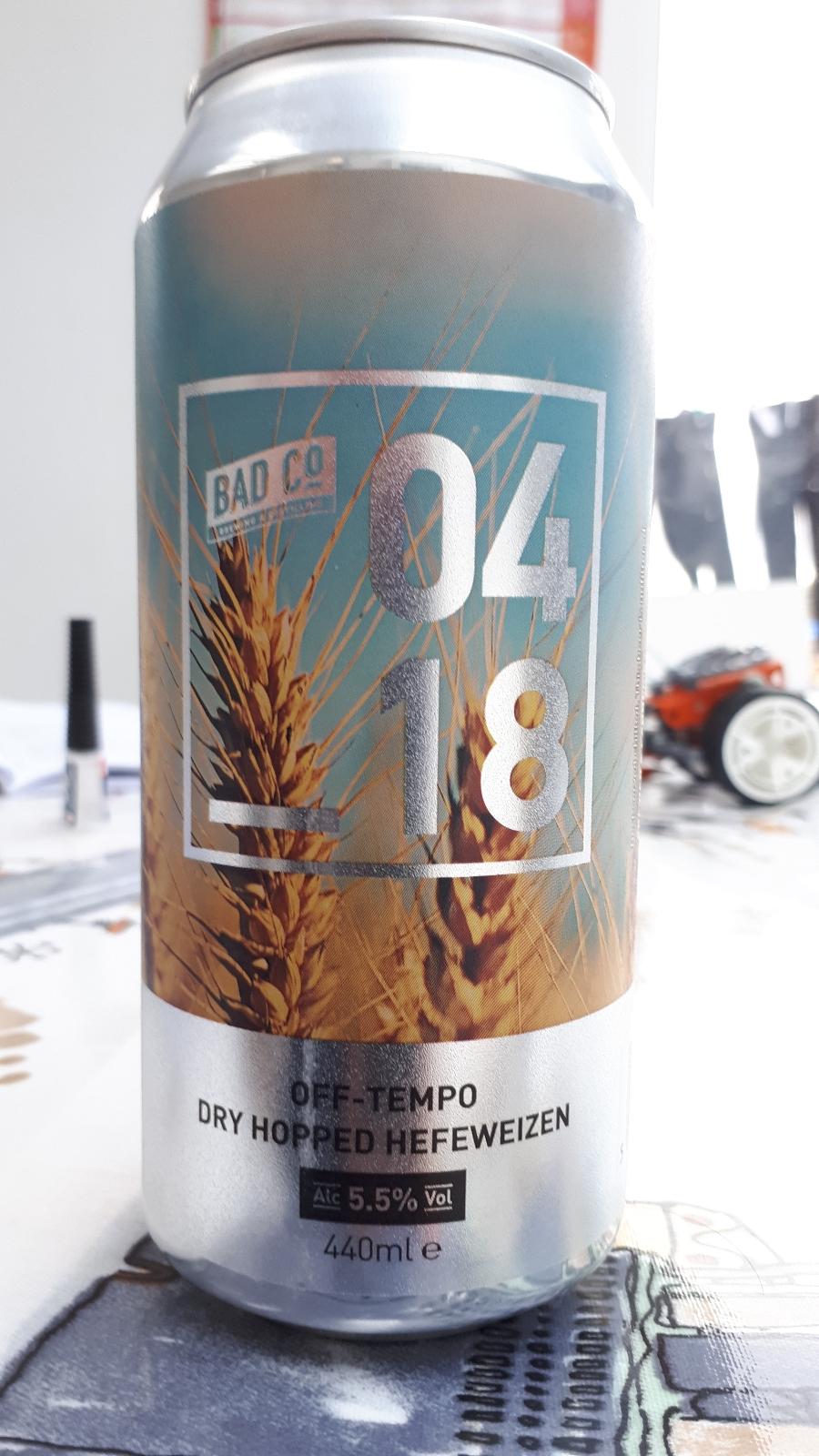 04_18 Off-Tempo Dry Hopped Hefeweizen