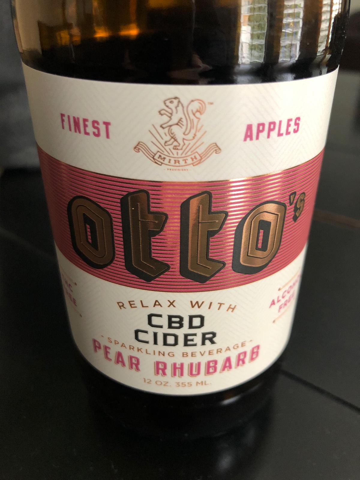 CBD Cider Pear Rhubarb
