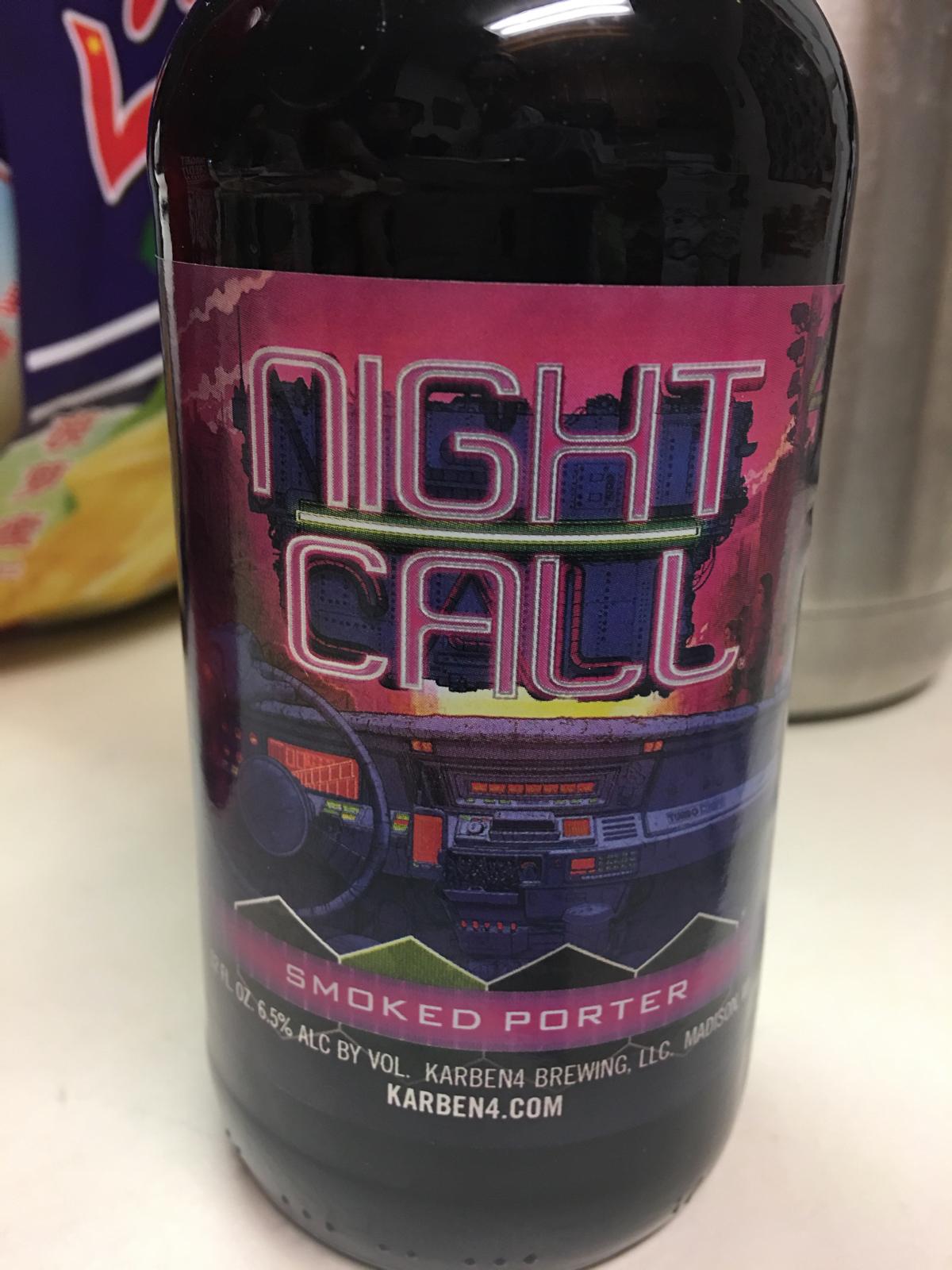 NightCall Smoked Porter Aged In F.E.W. Spirits Bourbon Barrels