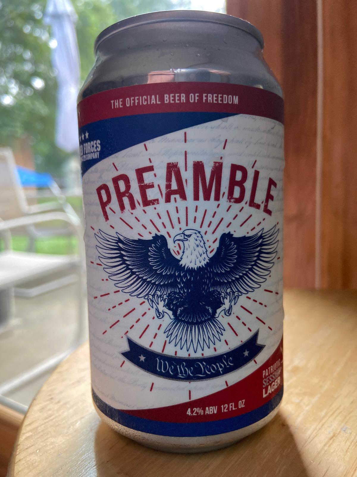 Preamble (Collaboration with Armed Forces Brewing Company)