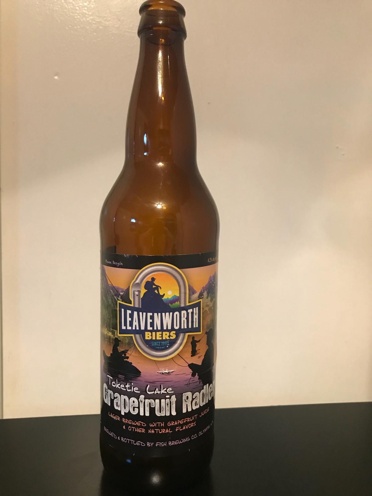 Leavenworth Toketie Lake Grapefruit Radler