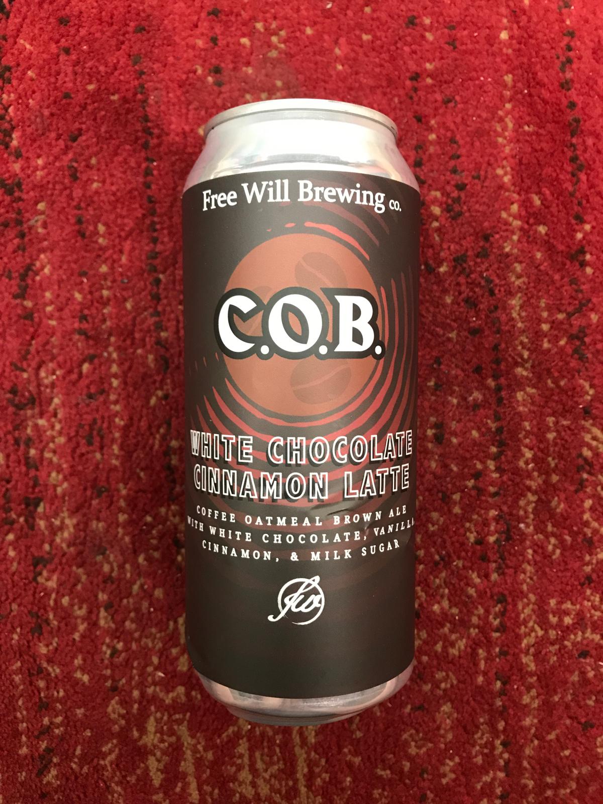 C.O.B. (Coffee Oatmeal Brown) - White Chocolate Cinnamon Latte