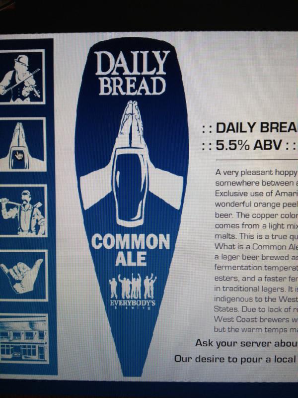 Daily Bread Common Ale