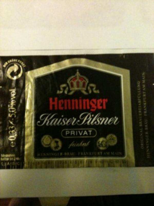 Henninger Kaiser Pilsner