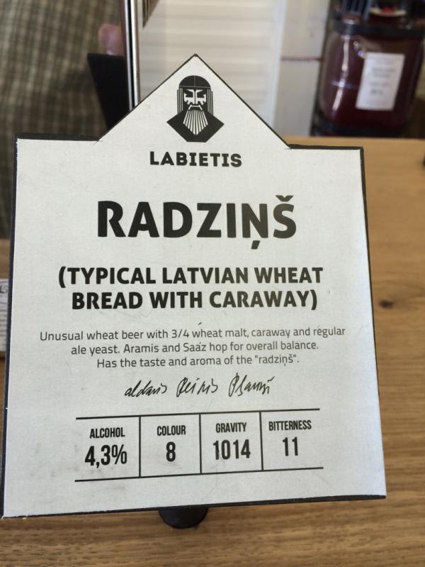 Radzins (Name of typical a wheat bread)