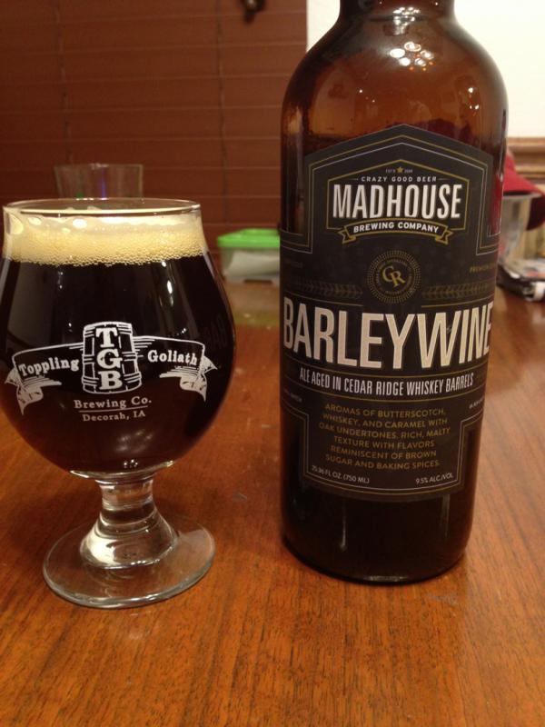 Barleywine - Cedar Ridge Whiskey Barrel Aged