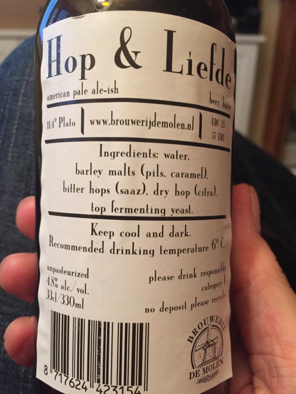Hop & Liefde aka Pale Ale Citra
