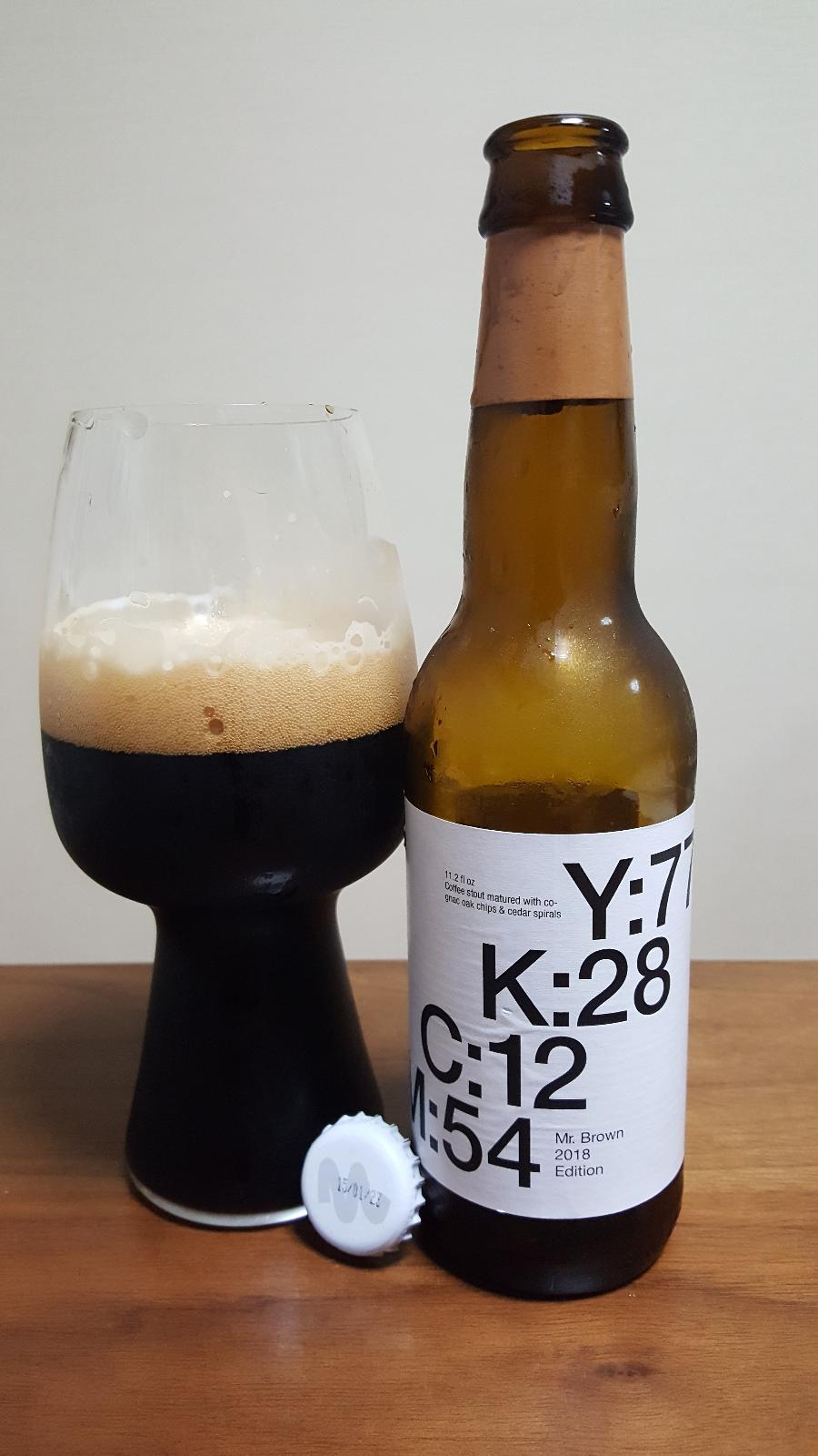 Mr. Brown 2018 (Y:77 K:28 C:12 M:54)