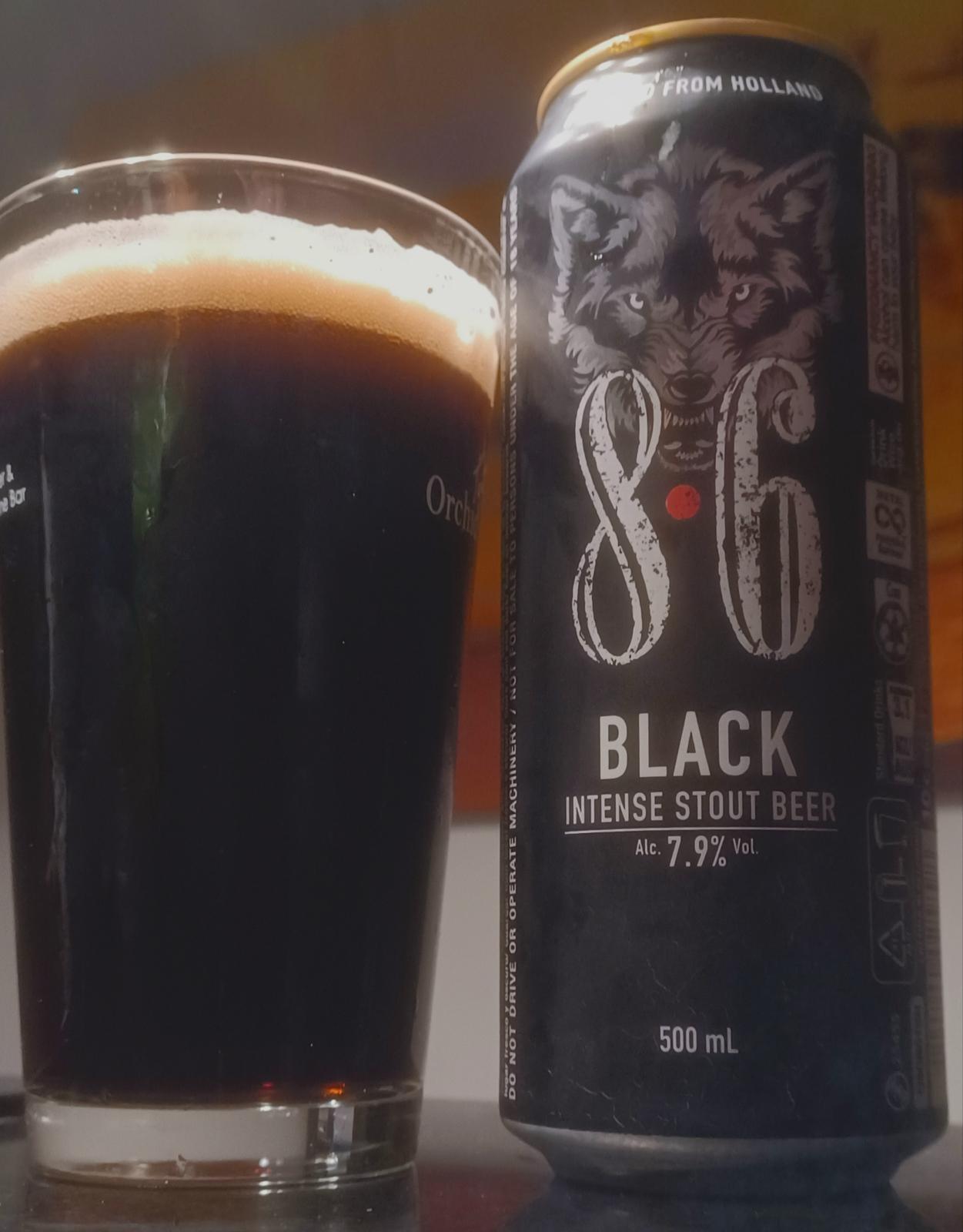 8.6 Black Intense Stout Beer