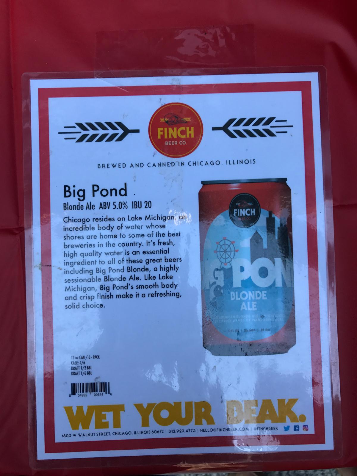 Big Pond Blonde Ale