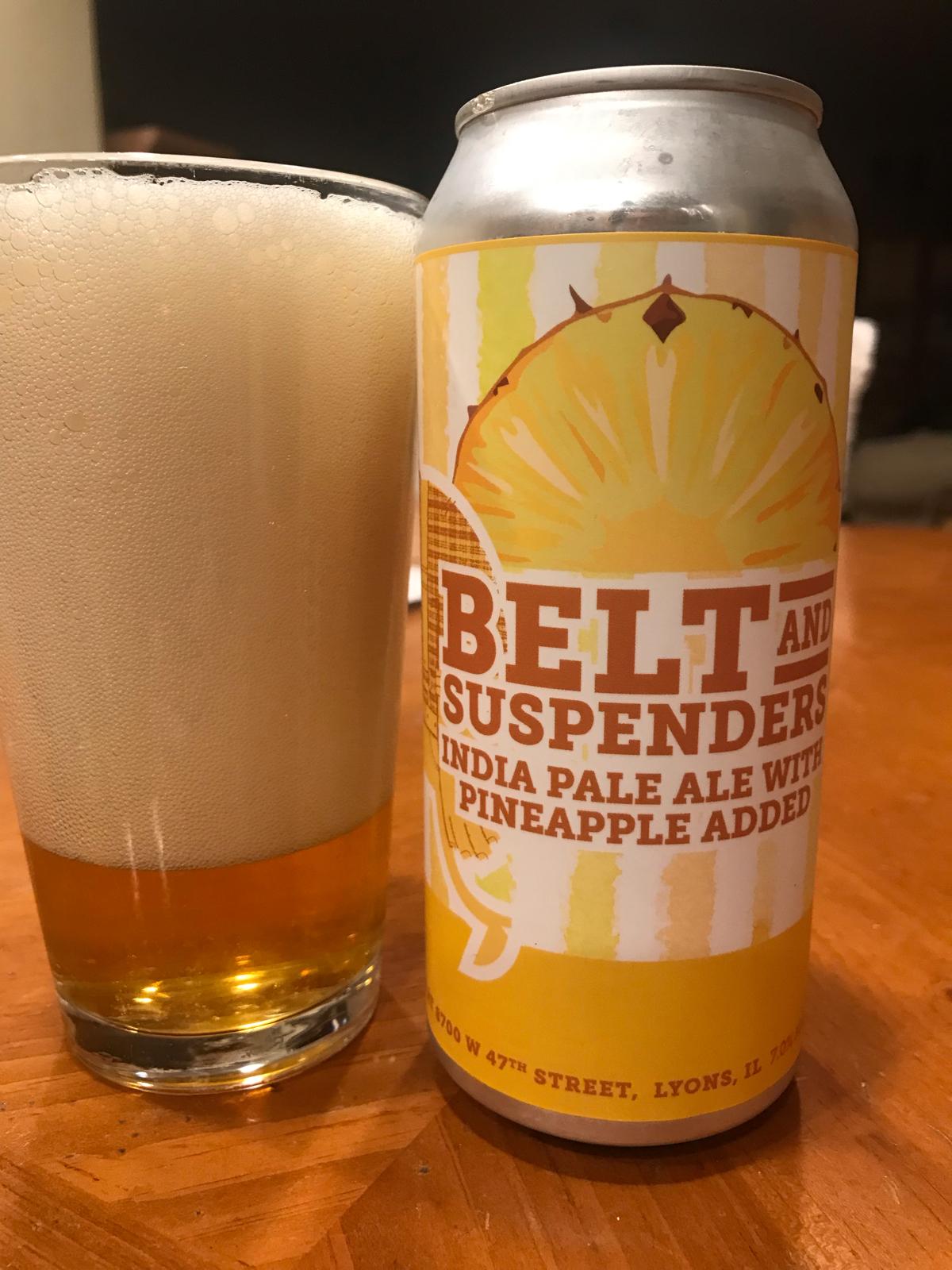 Belt and Suspenders with Pineapple