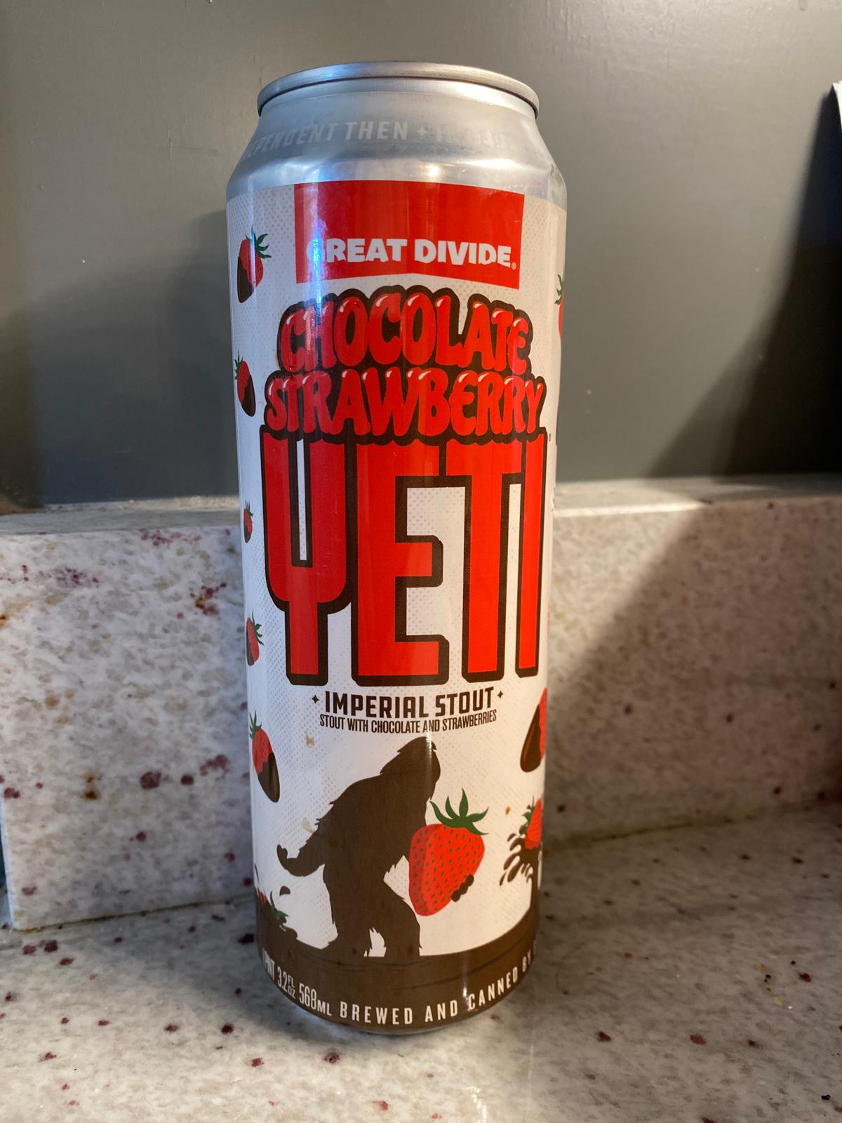 Yeti with Chocolate & Strawberry