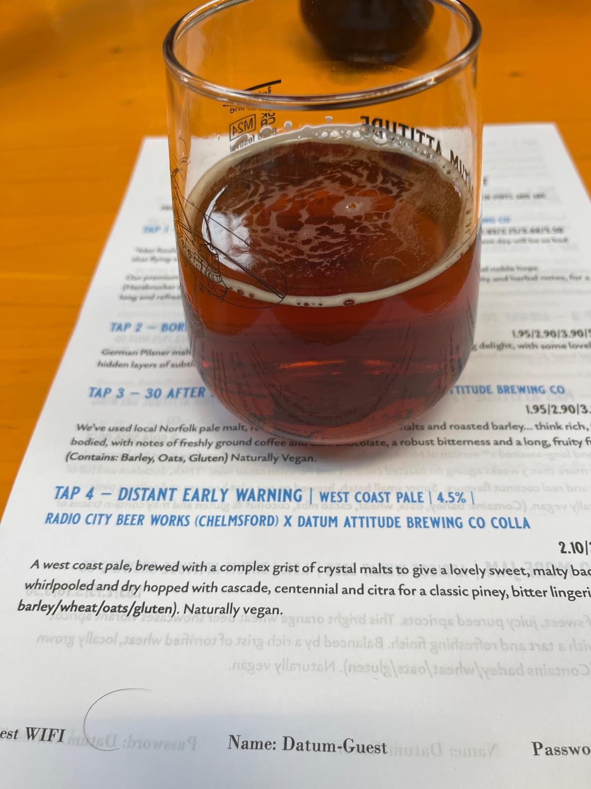 Distant Early Warning (Collaboration with Datum Attitude Brewing Co)