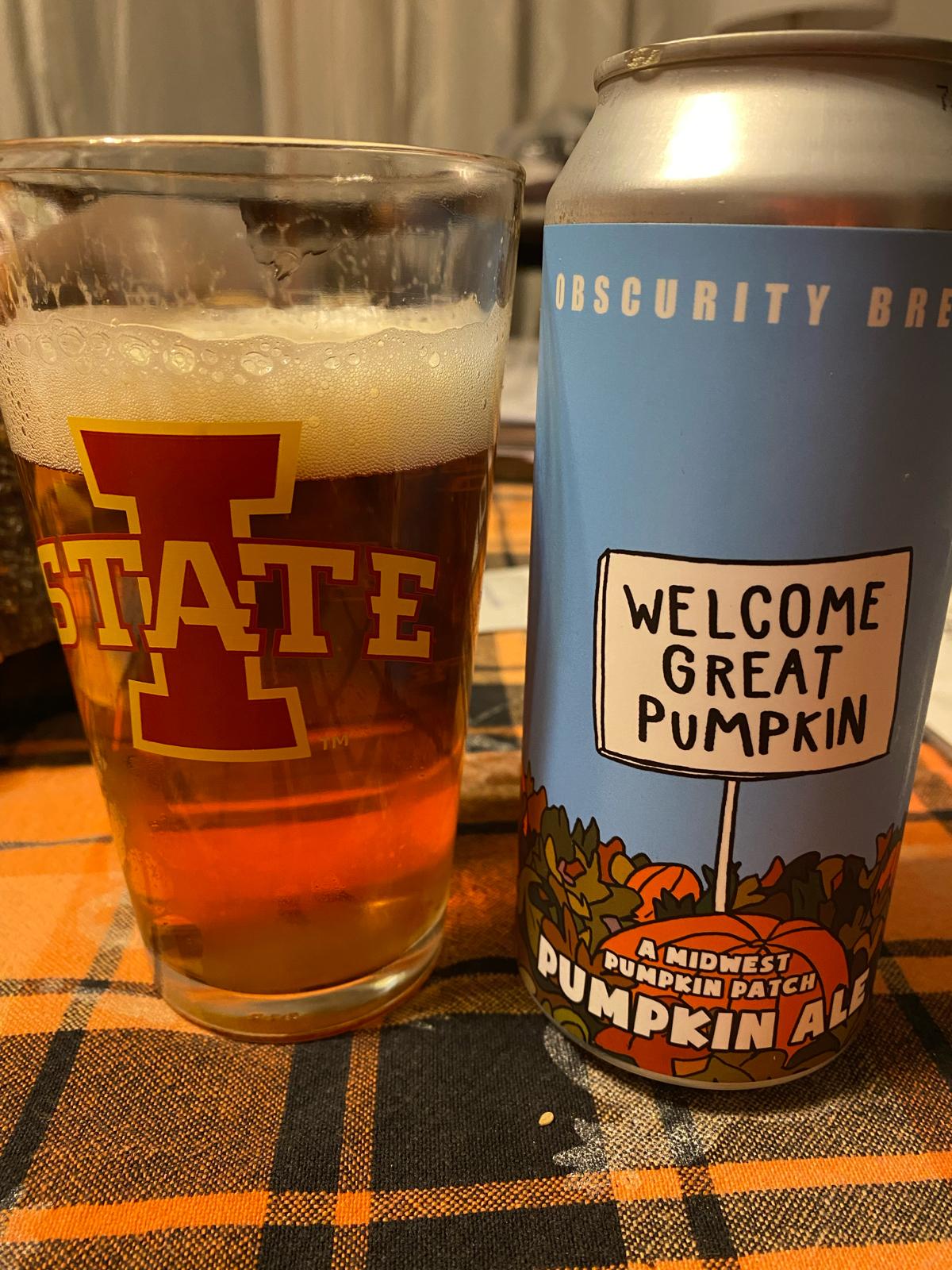 Welcome Great Pumpkin