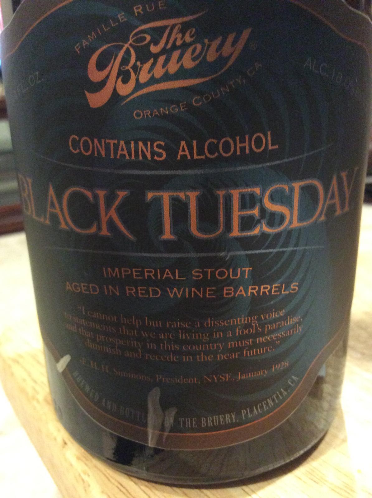 Black Tuesday (Red Wine Barrel Aged)
