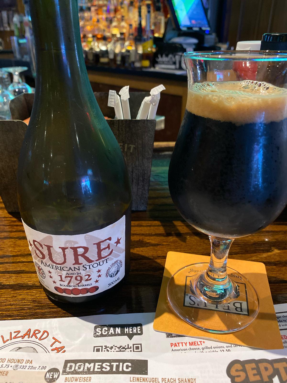 Sure American Stout (1792 Bourbon Barrel Aged)