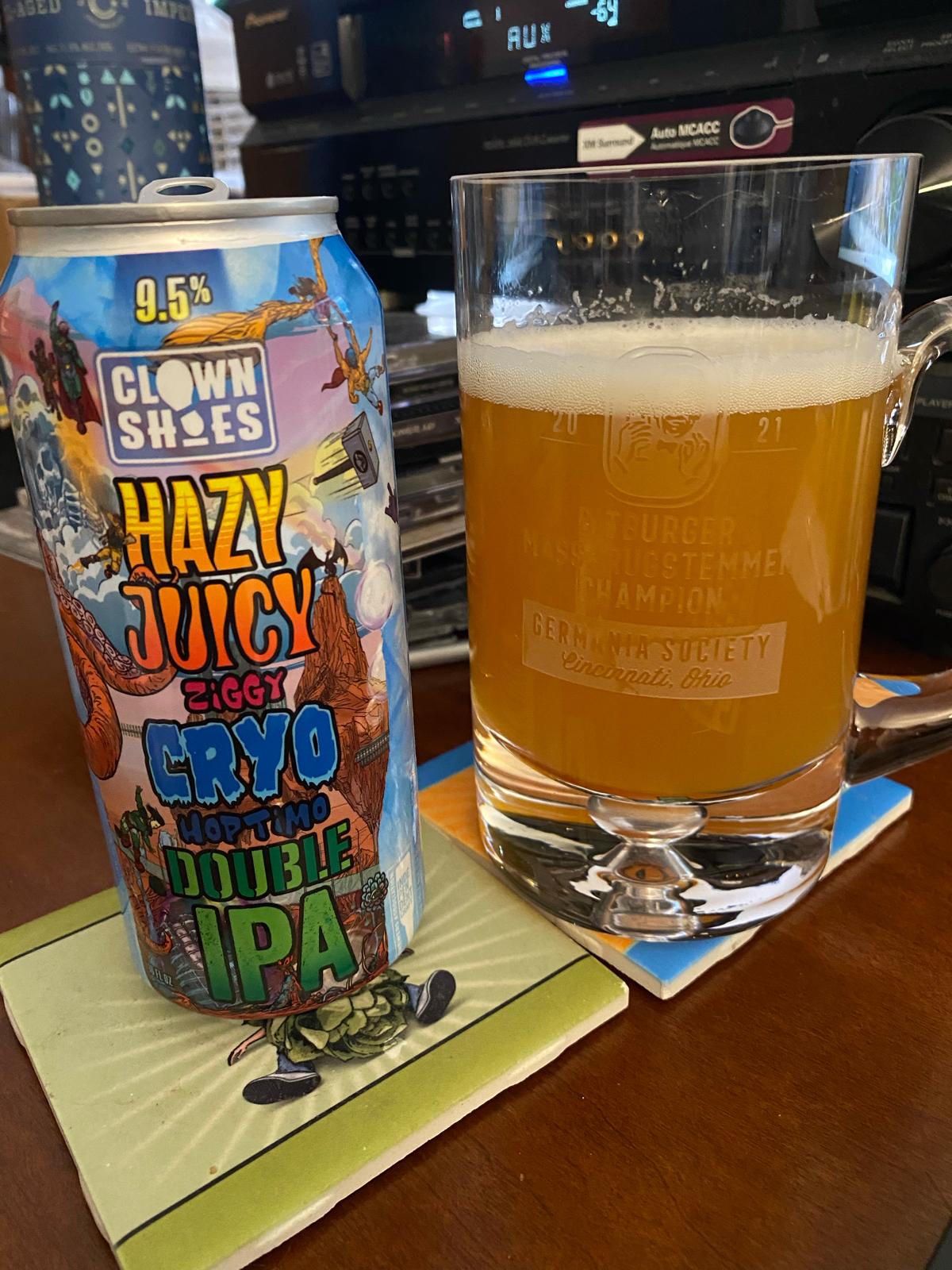 Hazy Juicy Ziggy Cryo Hoptimo Double IPA