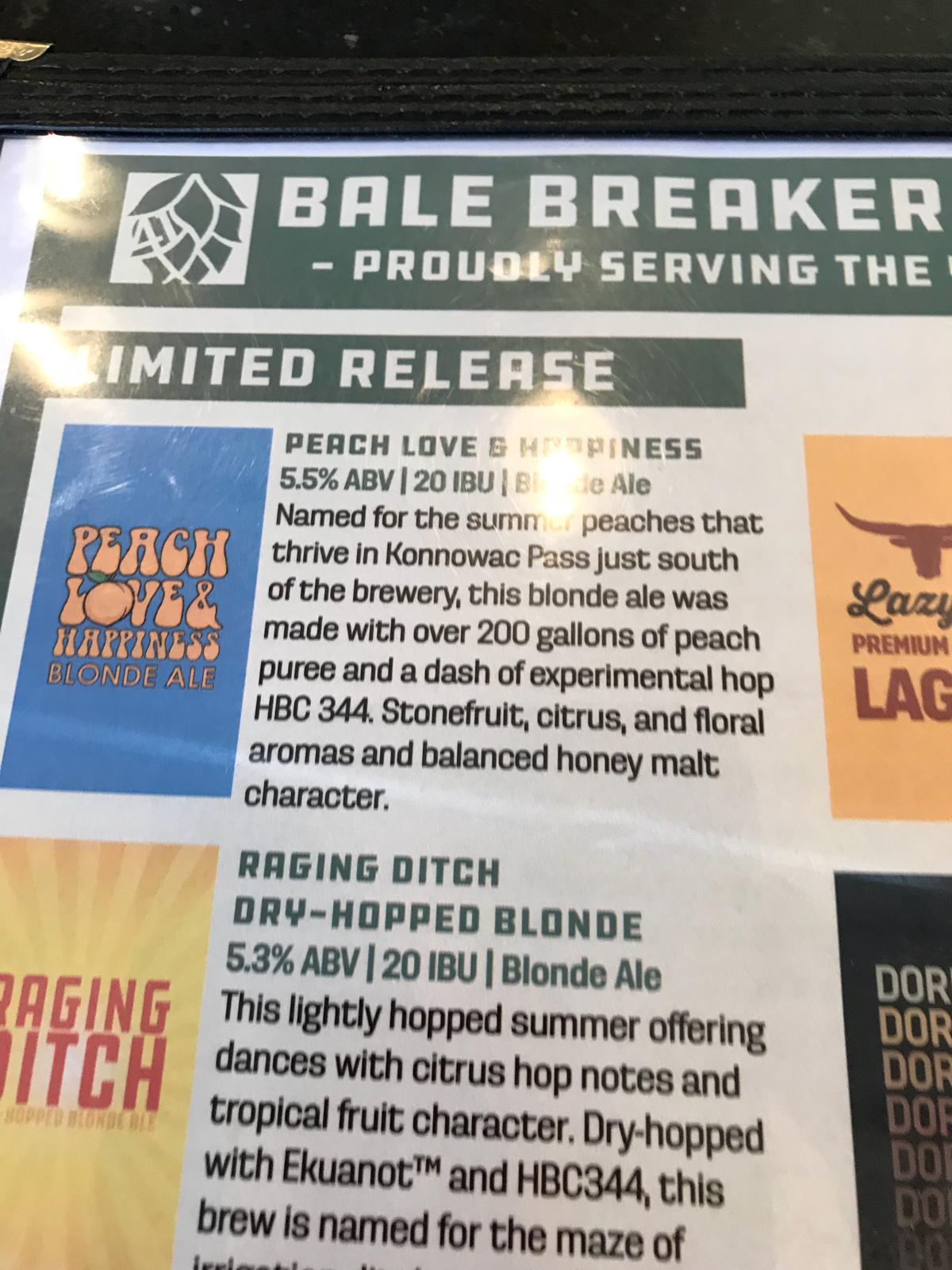 Peach Love & Happiness Blonde Ale