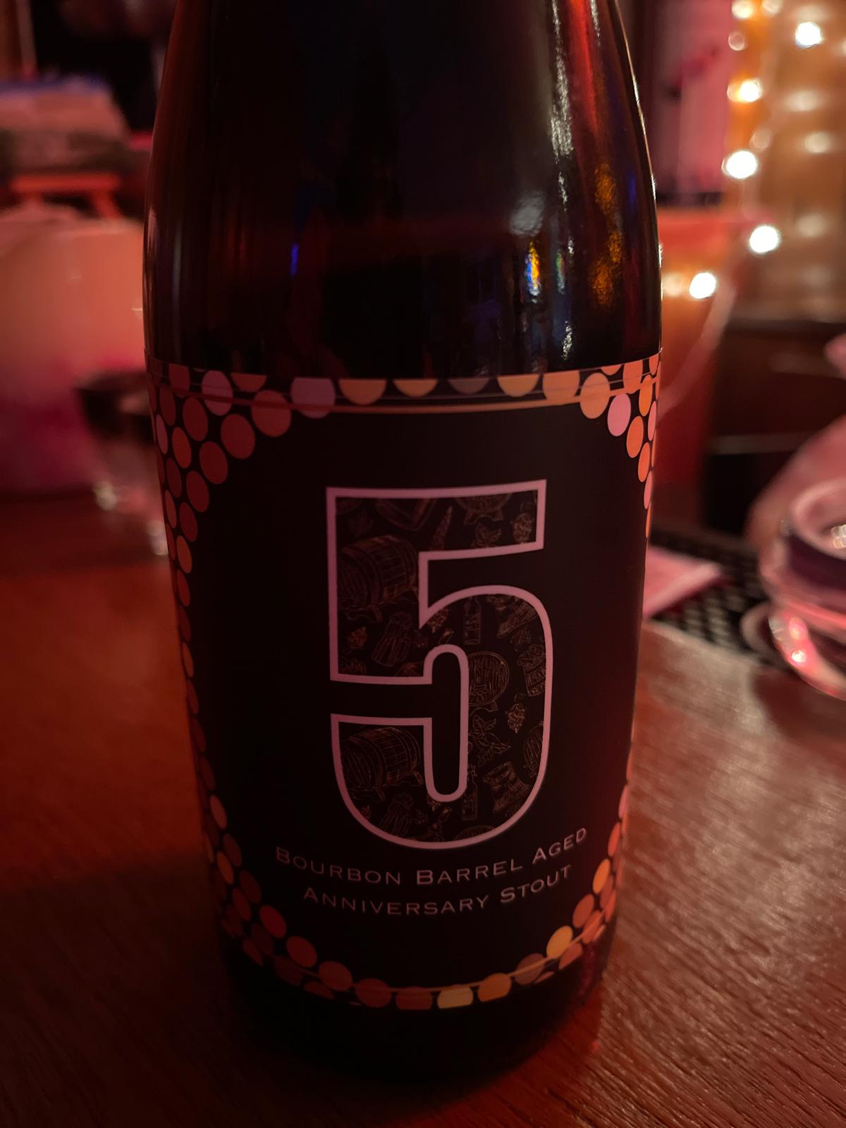 5 Anniversary Stout (Bourvbon Barrel Aged)