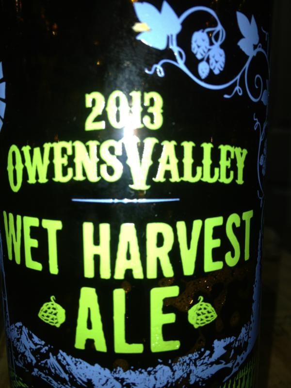 Owens Valley Wet Harvest Ale (2013)