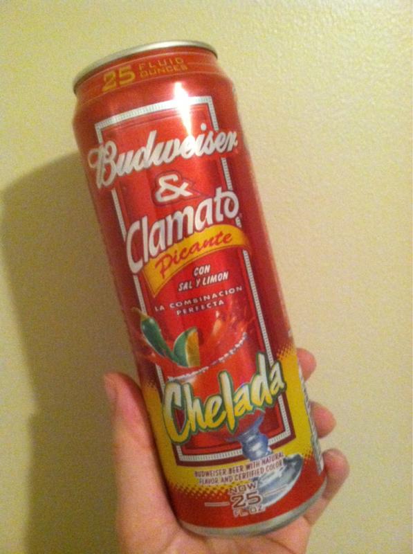 Budweiser and Clamato Picante Chelada