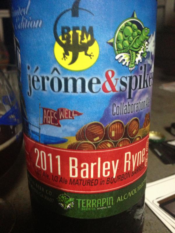 Jérôme & Spikes Collaboration Ale 2011 Barley Ryne