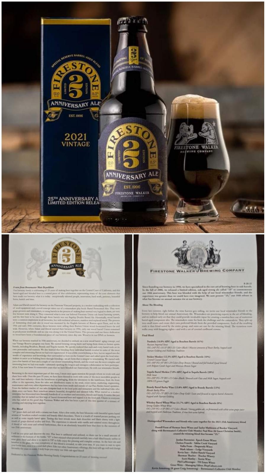 Firestone Anniversary Ale - XXV