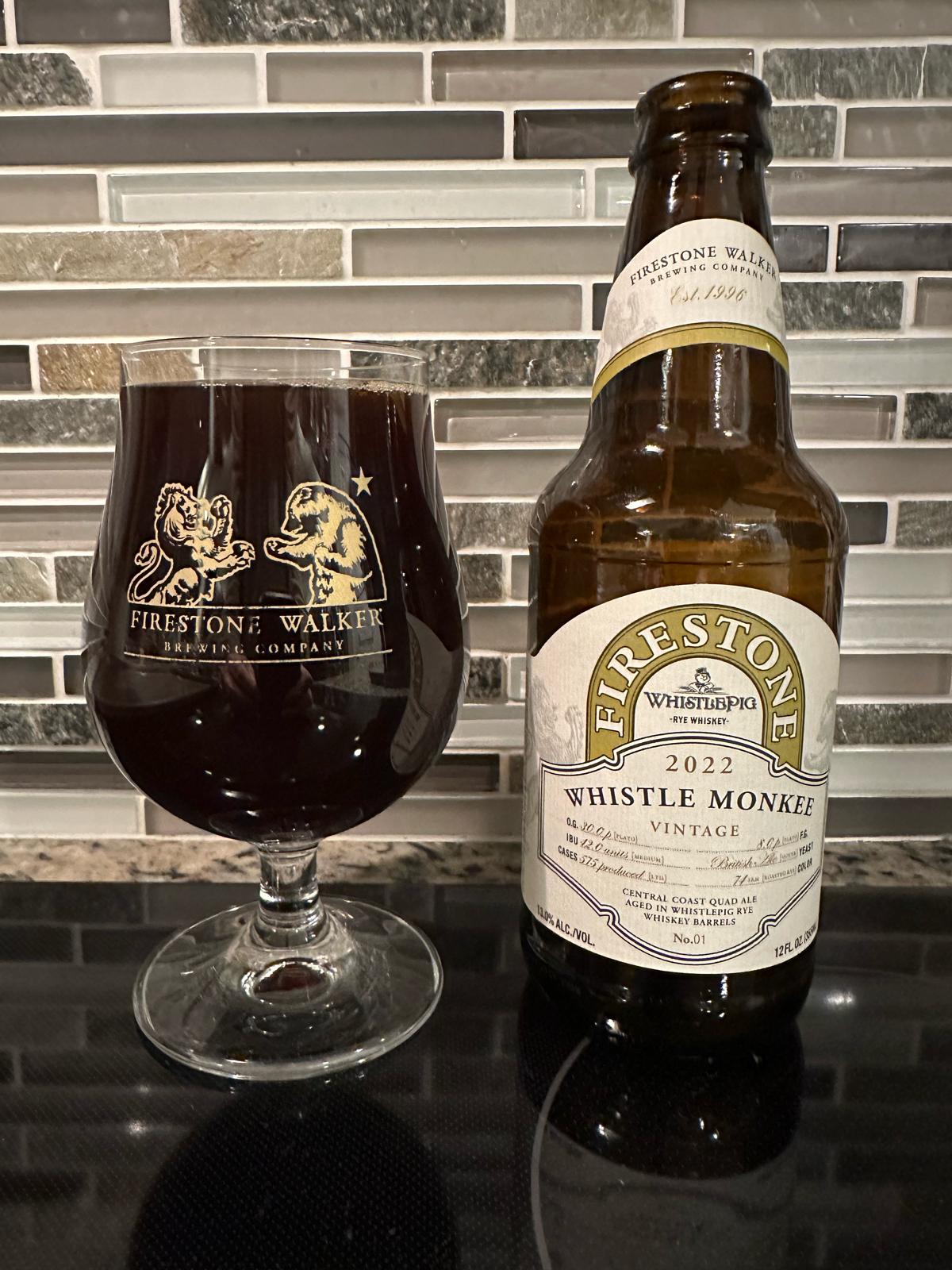 Whistle Monkee (2022 Whistlepig Rye Whiskey Barrel Aged)