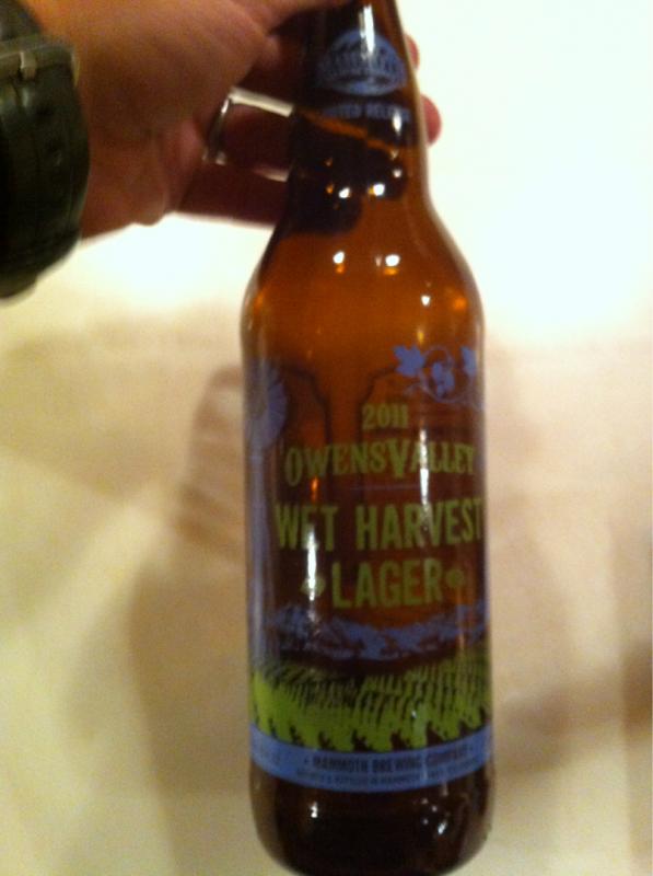 Owens Valley Wet Harvest Lager (2011)