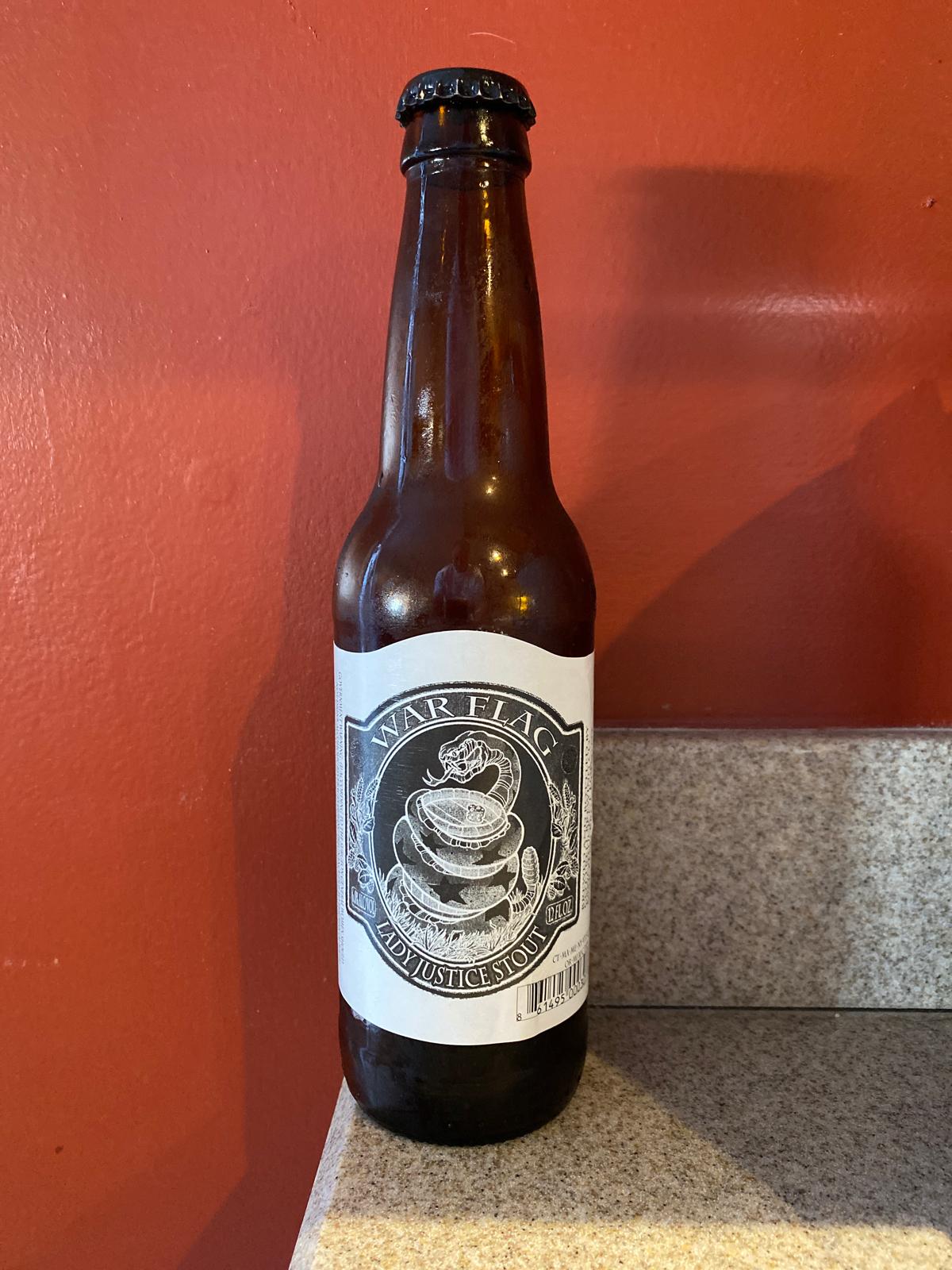 War Flag Lady Justice Stout