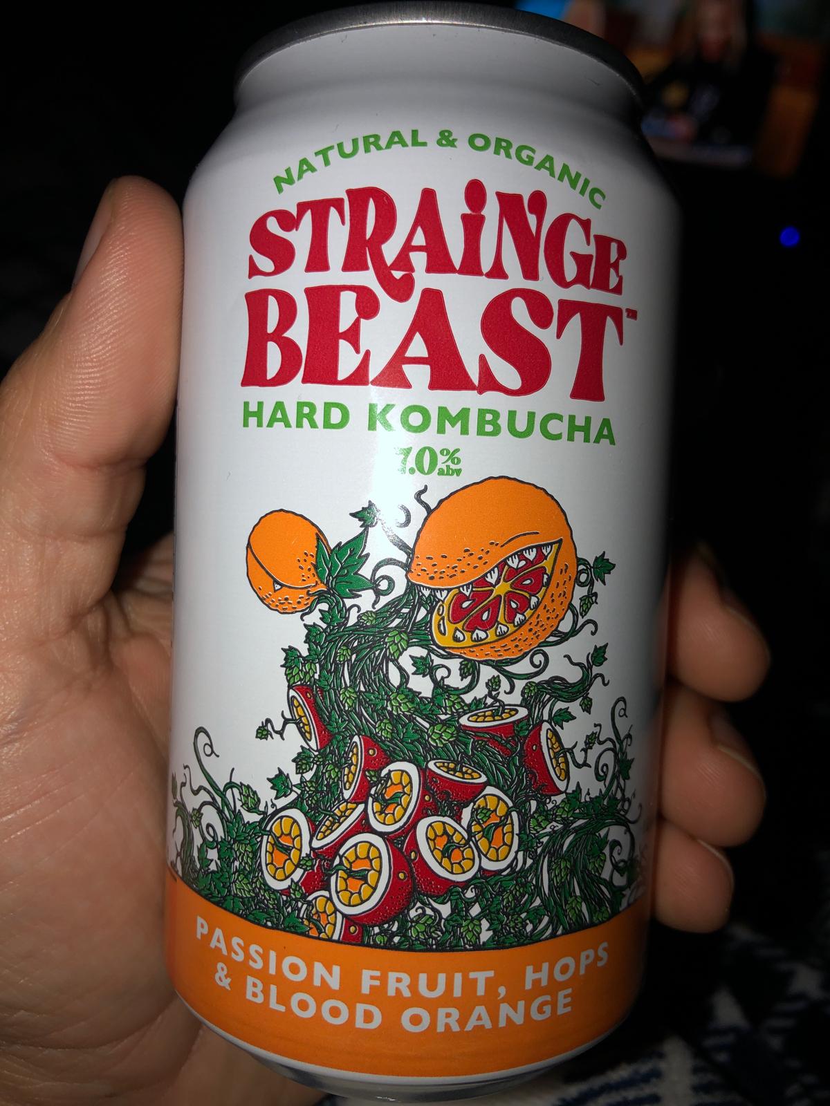 Strainge Beast - Hard Kombucha with Passion Fruit, Hops, And Blood Orange