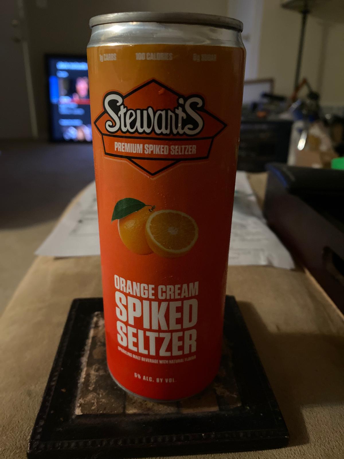 Premium Spike Seltzer Orange Cream