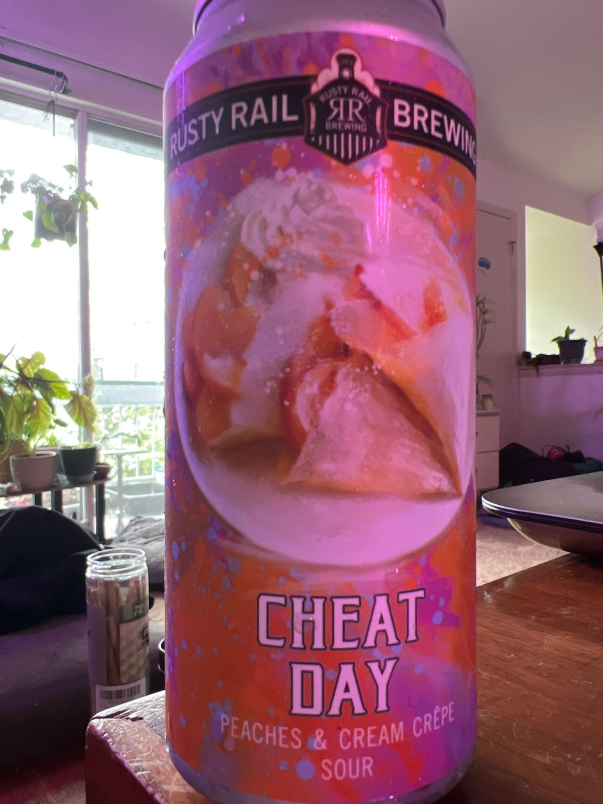 Cheat Day Peaches & Cream Crepe