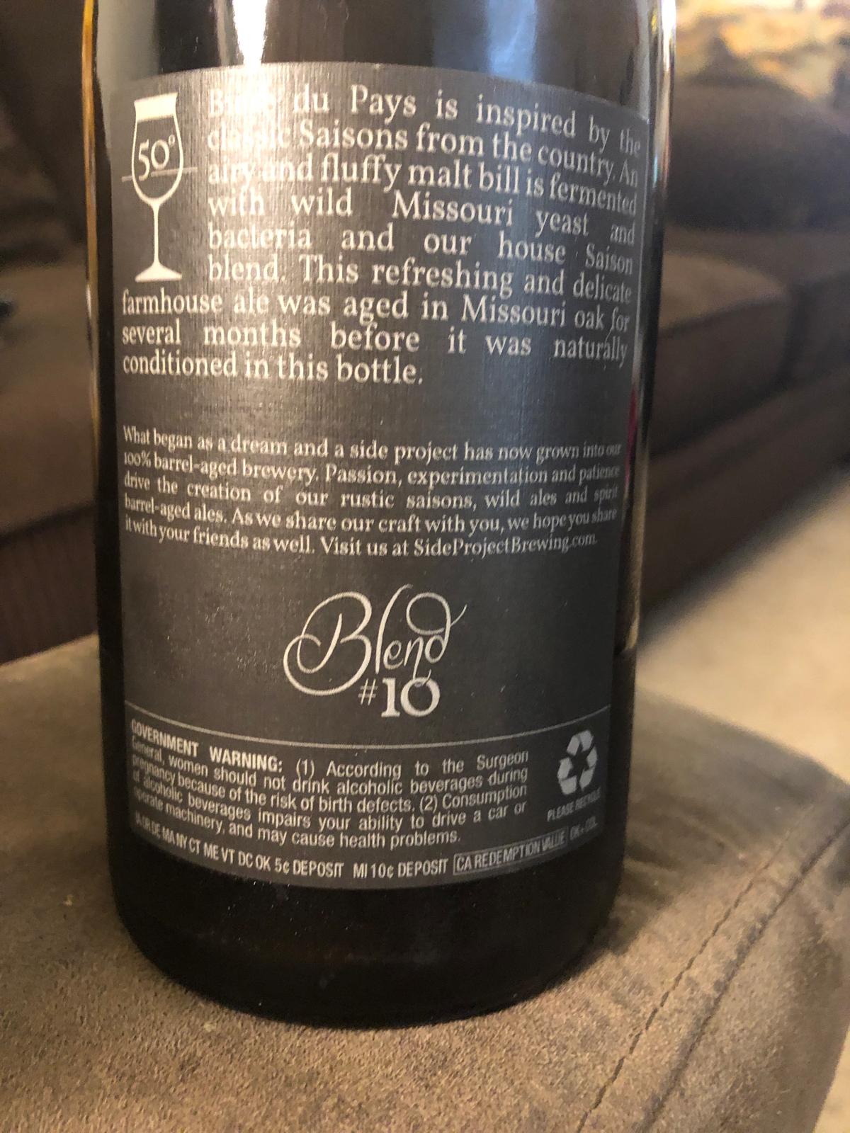 Bière du Pays - Blend #10